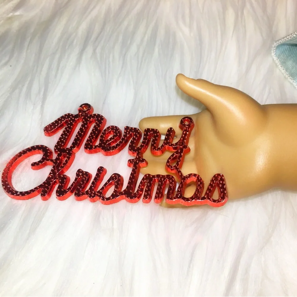 Multicolor Merry Christmas Ornament Set Red, Silver and Golden